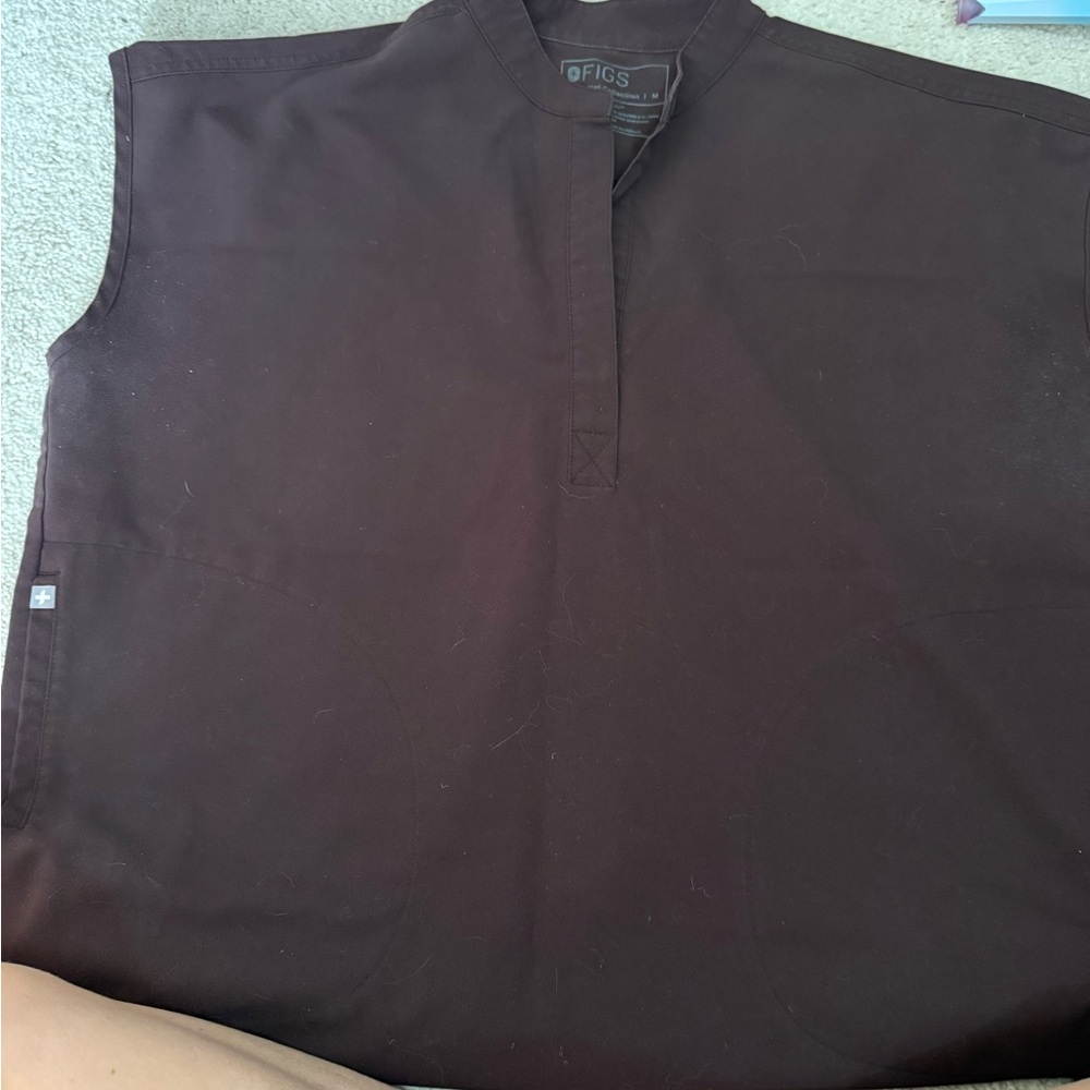 Figs Women’s Rafeala Shirt Brown